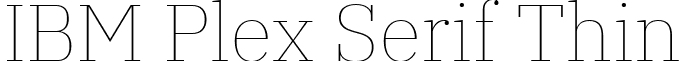 IBM Plex Serif Thin font - ibm-plex-serif.thin.ttf