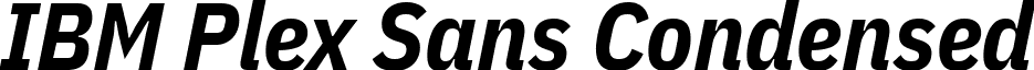 IBM Plex Sans Condensed font - ibm-plex-sans-condensed.bold-italic.ttf