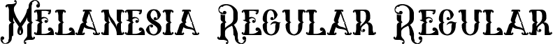 Melanesia Regular Regular font - melanesia-regular.otf