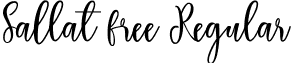 Sallat free Regular font - Sallat free.ttf