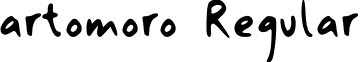 artomoro Regular font - artomoro.ttf