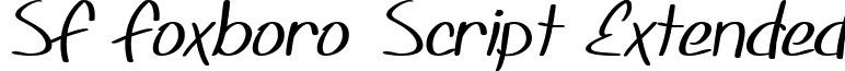 SF Foxboro Script Extended font - sf-foxboro-script.extended.ttf