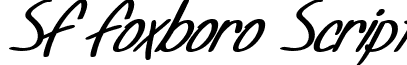 SF Foxboro Script font - sf-foxboro-script.bold-italic.ttf