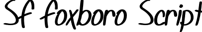 SF Foxboro Script font - sf-foxboro-script.bold.ttf