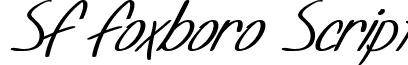SF Foxboro Script font - sf-foxboro-script.italic.ttf