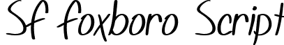 SF Foxboro Script font - sf-foxboro-script.regular.ttf