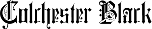 Colchester Black font - colchester.black.ttf