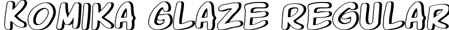 Komika Glaze Regular font - komika-glaze.regular.ttf