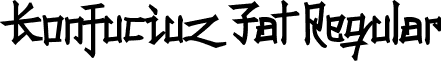 Konfuciuz Fat Regular font - konfuciuz.fat.ttf