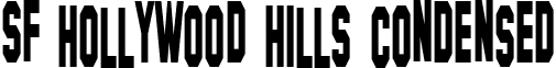 SF Hollywood Hills Condensed font - sf-hollywood-hills.condensed.ttf