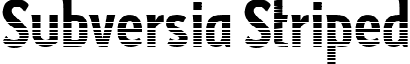 Subversia Striped font - subversia-striped.ttf
