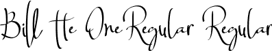Billortte OneRegular Regular font - Billortte One_Regular TTF.ttf