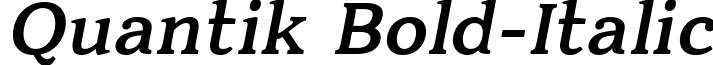 Quantik Bold-Italic font - Quantik-Bold-Italic.ttf