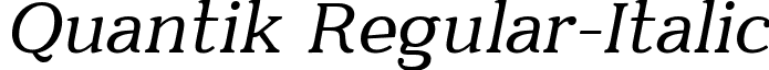 Quantik Regular-Italic font - Quantik-Regular-Italic.ttf