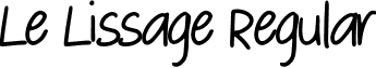 Le Lissage Regular font - Le Lissage Regular - Demo.otf