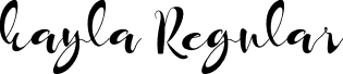 kayla Regular font - kayla.ttf