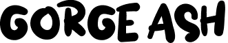 GORGE ASH font - GORGE & ASH.ttf