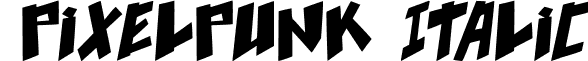 pixelpunk Italic font - pixelpunk.pixelpunk-italic.ttf