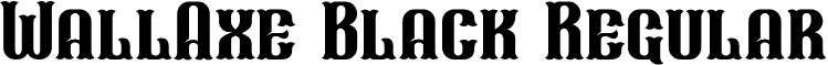WallAxe Black Regular font - WallAxe-Black.ttf