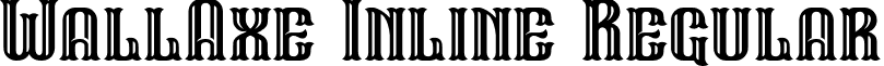 WallAxe Inline Regular font - WallAxe-Inline.ttf
