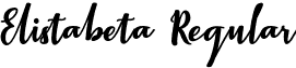 Elistabeta Regular font - Elistabeta.otf