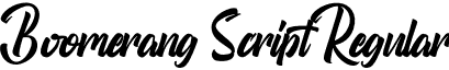 Boomerang Script Regular font - Boomerang.otf