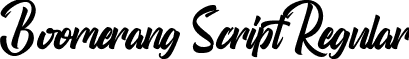 Boomerang Script Regular font - Boomerang.ttf