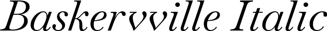 Baskervville Italic font - baskervville.italic.ttf