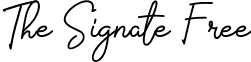 The Signate Free font - TheSignateFree.otf