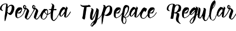 Perrota Typeface Regular font - Perrota Script Free Demo.otf