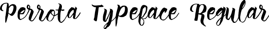 Perrota Typeface Regular font - Perrota Script Free Demo.ttf