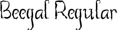 Beegal Regular font - Beegal free for personal use.otf
