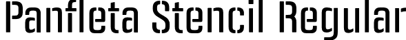 Panfleta Stencil Regular font - PanfletaStencil-Regular.otf