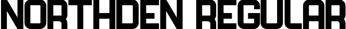 NORTHDEN Regular font - northden-free.ttf