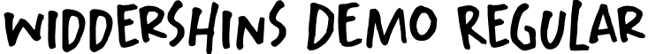 Widdershins DEMO Regular font - Widdershins DEMO.otf