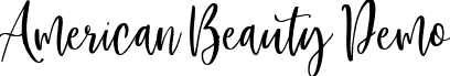 American Beauty Demo font - AmericanBeauty_Demo.ttf