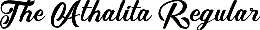 The Athalita Regular font - the-athalita.ttf