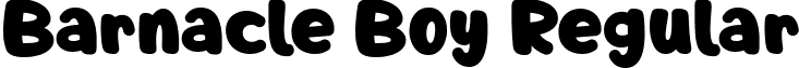 Barnacle Boy Regular font - Barnacle Boy Font by 7NTypes.otf