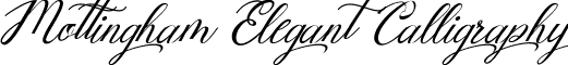 Mottingham Elegant Calligraphy font - Mottingham Demo.ttf