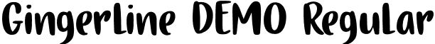 Gingerline DEMO Regular font - Gingerline DEMO.otf