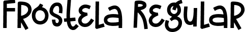 Frostela Regular font - Frostela Font by 7NTypes.otf