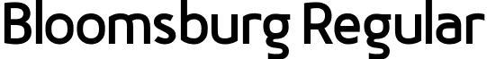 Bloomsburg Regular font - Bloomsburg DEMO.otf