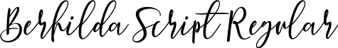 Berhilda Script Regular font - berhilda.ttf