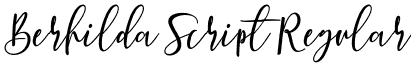 Berhilda Script Regular font - Berhilda.otf