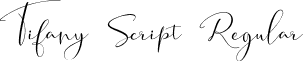 Tifany Script Regular font - Tifany Script.ttf