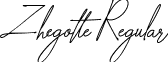 Zhegotte Regular font - Zhegotte.otf