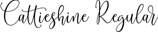 Cattieshine Regular font - cattieshine.ttf