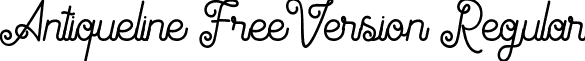 Antiqueline FreeVersion Regular font - antiqueline-freeversion.ttf