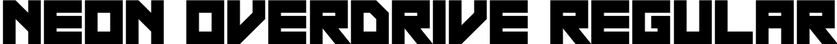 Neon Overdrive Regular font - Neon Overdrive.ttf