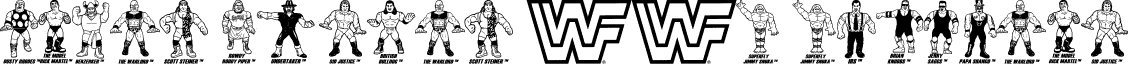 Retro Hasbro WWF Figures font - Retro WWF Hasbro Figures.ttf